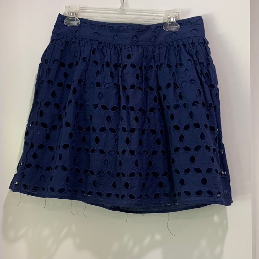 Aqua Blue Bubble Mini Skirt with Smocked Waist